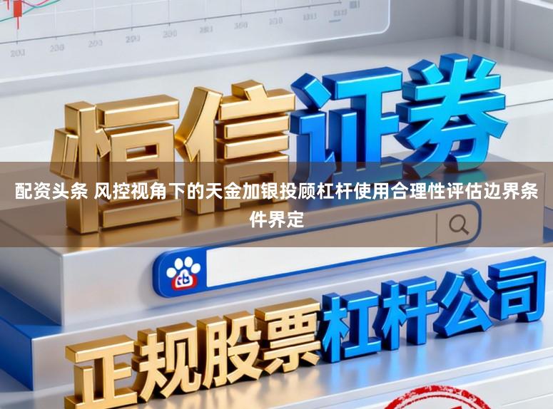 配资头条 风控视角下的天金加银投顾杠杆使用合理性评估边界条件界定