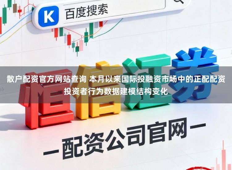 散户配资官方网站查询 本月以来国际投融资市场中的正配配资投资者行为数据建模结构变化